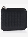 Intrecciato Half Wallet Black - BOTTEGA VENETA - BALAAN 2