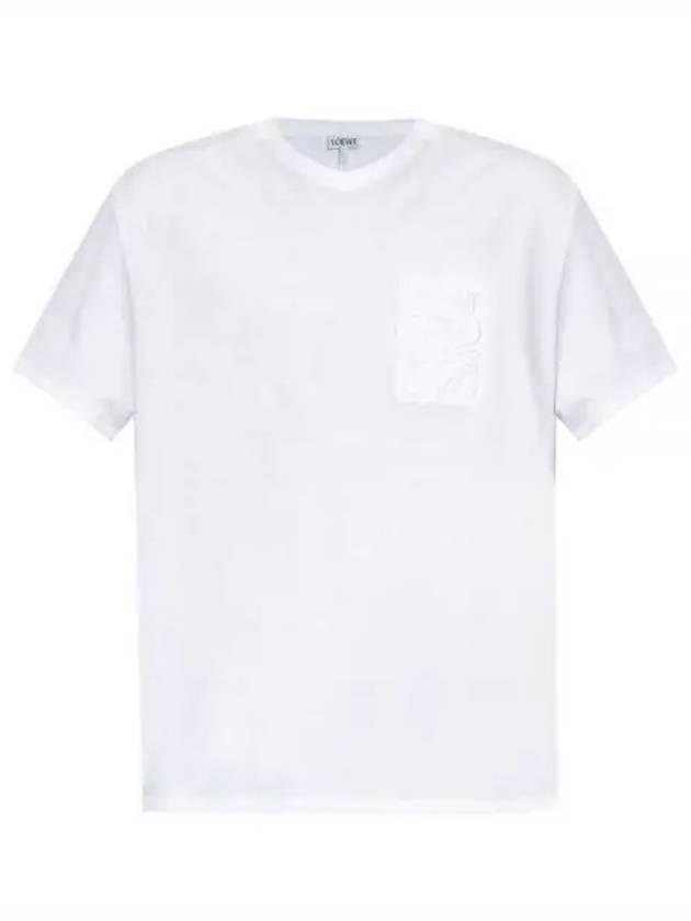 Relaxed Fit Cotton Short Sleeve T-Shirt White - LOEWE - BALAAN 2