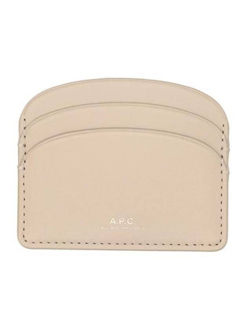 Demi Lune Card Wallet Nude Beige - A.P.C. - BALAAN 1