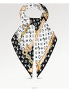 Monogram Confidential Square Scarf Black - LOUIS VUITTON - BALAAN 2