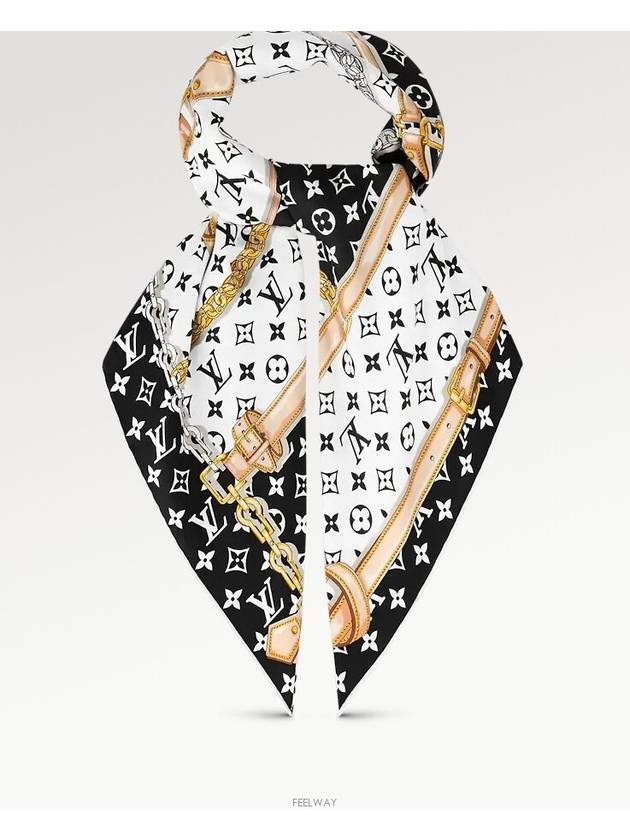 Monogram Confidential Square Scarf Black - LOUIS VUITTON - BALAAN 2