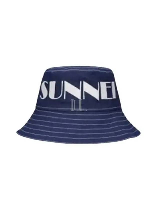 Drawstring Logo Bucket Hat Blue - SUNNEI - BALAAN 2