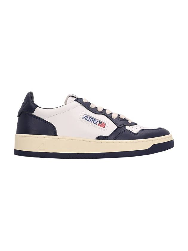 Medalist Navy Tab Low Top Sneakers White Navy - AUTRY - BALAAN 2