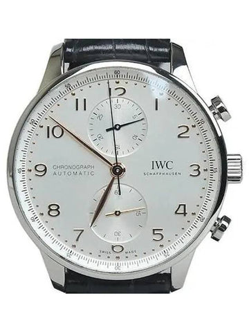 IW371604 Portugieser Chronograph Automatic 41MM Elevator Leather Watch - IWC - BALAAN 1