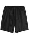 Heart Logo Swim Shorts Black - AMI - BALAAN 3