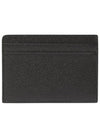 Icon Stripe Grainy Leather Card Wallet Black - BURBERRY - BALAAN 3