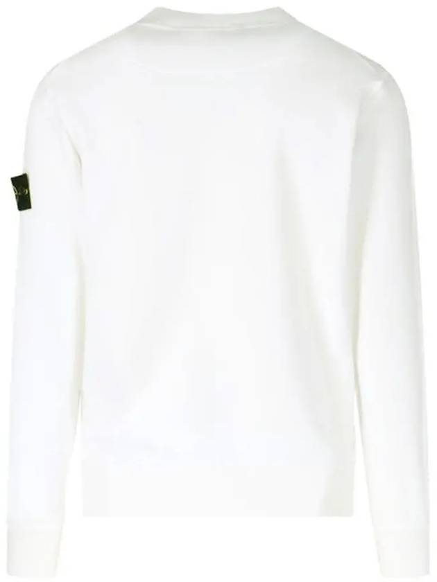 Wappen Patch Crew Neck Sweatshirt White - STONE ISLAND - BALAAN 4