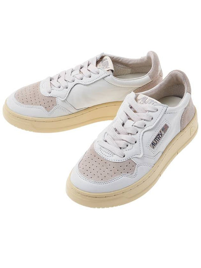 Medalist Beige Suede Low Top Sneakers White - AUTRY - BALAAN 2