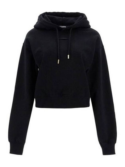 Le Sweatshirt Gros Grain Cotton Hoodie Black - JACQUEMUS - BALAAN 2