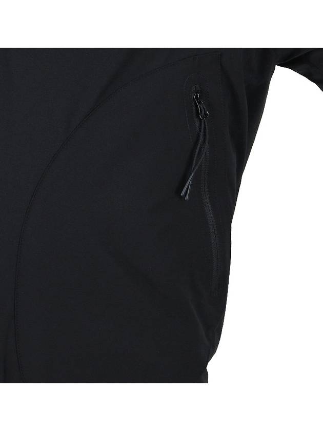 Pro-Tech Ribbed Hooded Jacket Black - CP COMPANY - BALAAN 9