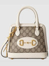 Horsebit 1955 Mini Top Handle Tote Bag Beige White - GUCCI - BALAAN 2