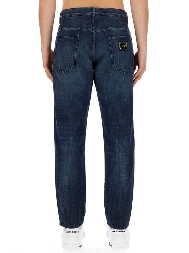 Denim Straight Pants GYJDAD G8KG1S9001 Blue - DOLCE&GABBANA - BALAAN 4