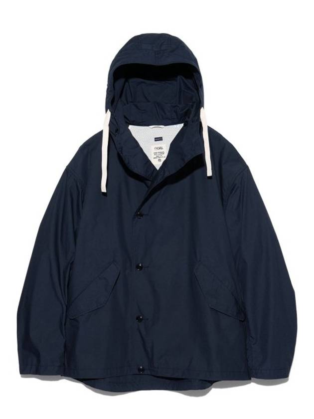 Flap Pocket Button Hooded Jacket Navy - NANAMICA - BALAAN 2