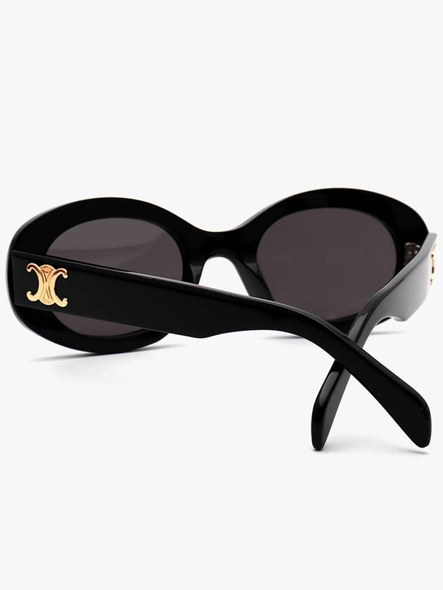 2024 Oval Triope Triomphe CL40194 black sunglasses - CELINE - BALAAN 4