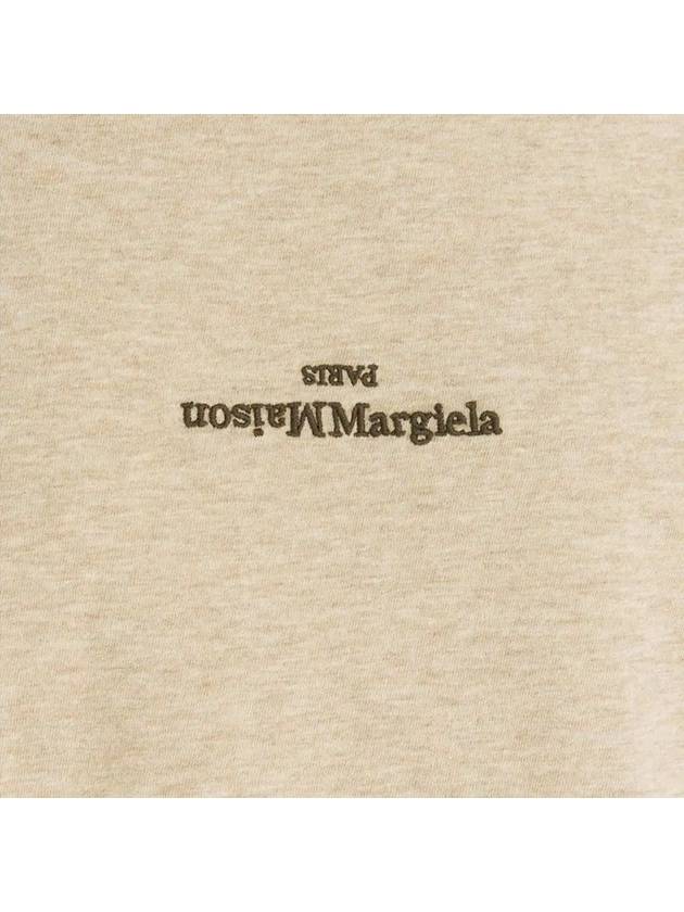 Reverse Logo Short Sleeve T-Shirt Beige - MAISON MARGIELA - BALAAN 5