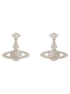 Mini Bas Relief Drop Earrings Silver - VIVIENNE WESTWOOD - BALAAN 2