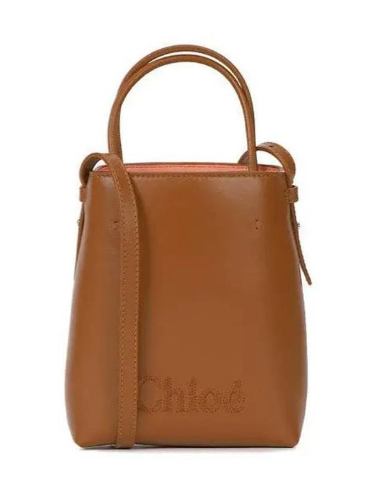 Sense Micro Calfskin Tote Bag Camel - CHLOE - BALAAN 2