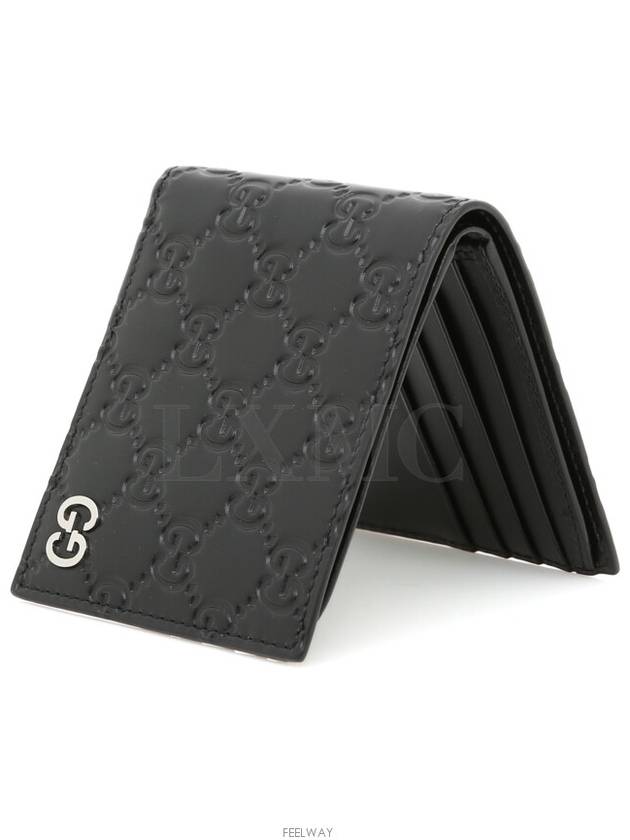 Dorian Wallet GG Signature Black Seama Half 473916 - GUCCI - BALAAN 3