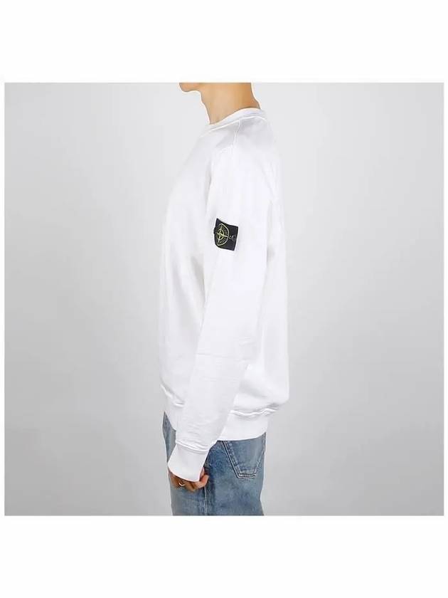 Cotton Crew Neck Sweatshirt White - STONE ISLAND - BALAAN 4