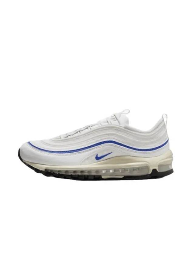 Air Max 97 Low Top Sneakers White Game Royal - NIKE - BALAAN 1