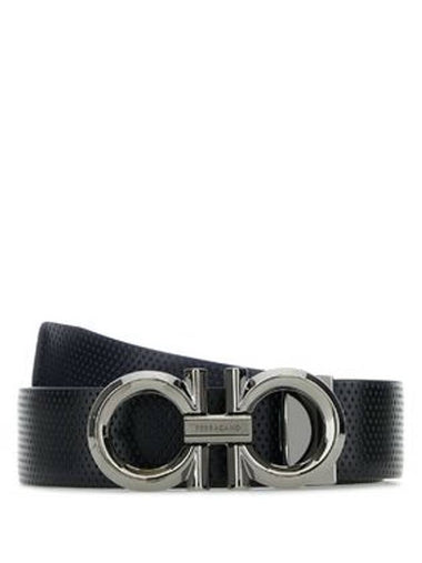 Leather Belt 679939 759032 Free Black Navy - SALVATORE FERRAGAMO - BALAAN 1