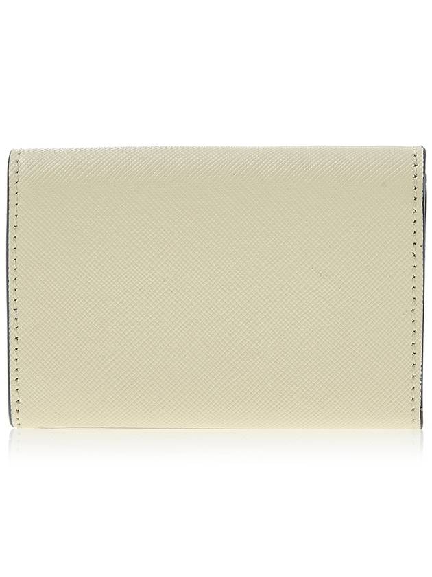 Saffiano Leather Trifold Half Wallet Shell - MARNI - BALAAN 4