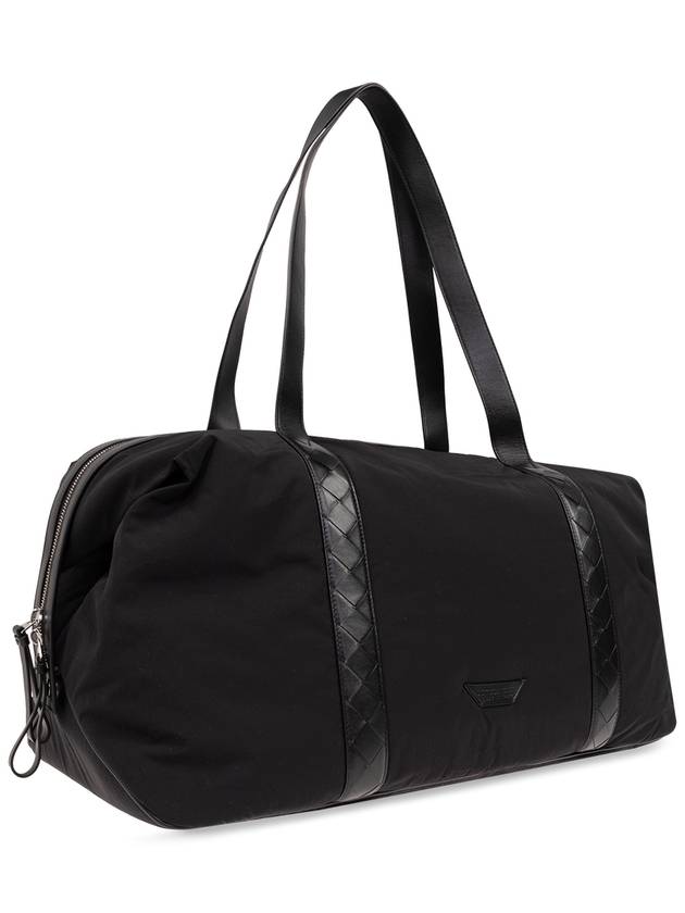 Large Crossroad Weekender Duffel Bag Black - BOTTEGA VENETA - BALAAN 5