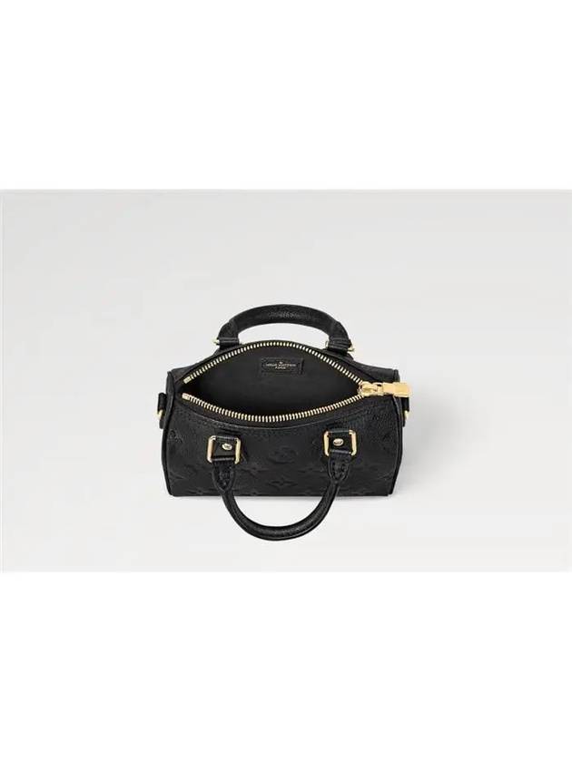 Nano Speedy Monogram Leather Tote Bag Black - LOUIS VUITTON - BALAAN 5