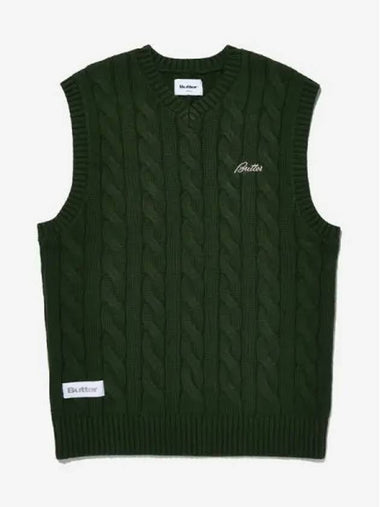 CABLE KNIT VEST - BUTTER GOODS - BALAAN 1