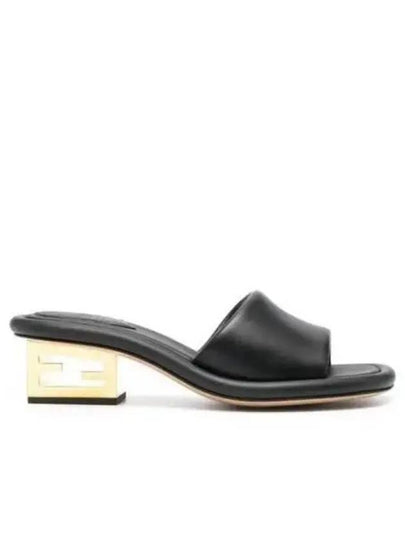 FF Baguette Motif Nappa Leather Sandals Black - FENDI - BALAAN 2