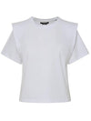 Zelitos Cotton Short Sleeve T-Shirt White - ISABEL MARANT - BALAAN 1