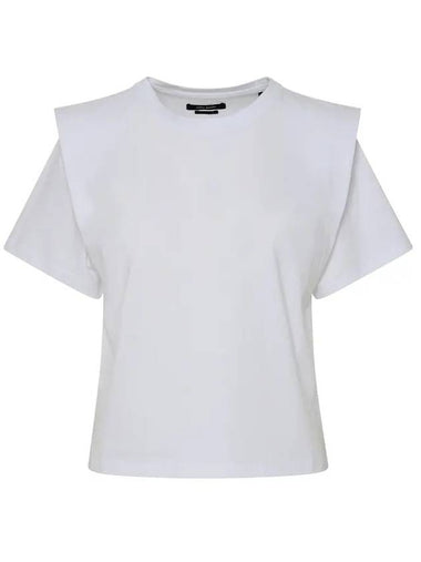 Zelitos Cotton Short Sleeve T-Shirt White - ISABEL MARANT - BALAAN 1