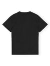 Basic Rose Relax Jersey Short Sleeve T-Shirt Black - GANNI - BALAAN 6