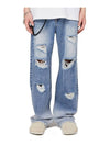 Grunge Destroyed Washed Denim Pants TP0041 1 - FLAVORISM - BALAAN 1