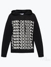 Intarsia Logo Wool Hoodie Black - JW ANDERSON - BALAAN 2