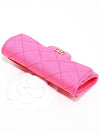 Classic Card Holder Grained Shiny Calfskin Gold Metal Fuchsia - CHANEL - BALAAN 7