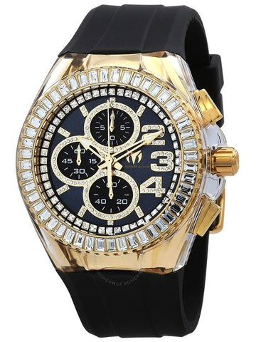 Technomarine Cruise Chronograph Quartz Crystal Black Dial Unisex Watch TM-121027 - TECHNOMARINE - BALAAN 1