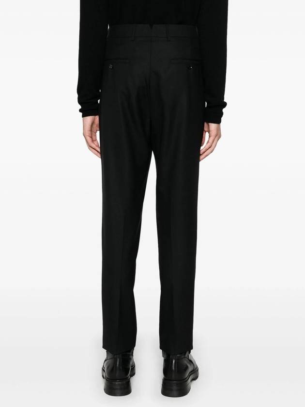 Tailored Virgin Wool Straight Pants Black - AMI - BALAAN 5