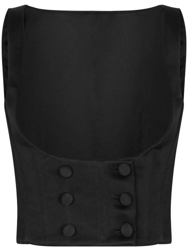 Dolce & Gabbana Satin Vest With Buttons - DOLCE&GABBANA - BALAAN 1