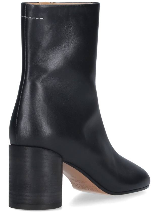 Tabi Leather Middle Boots Black - MAISON MARGIELA - BALAAN 5