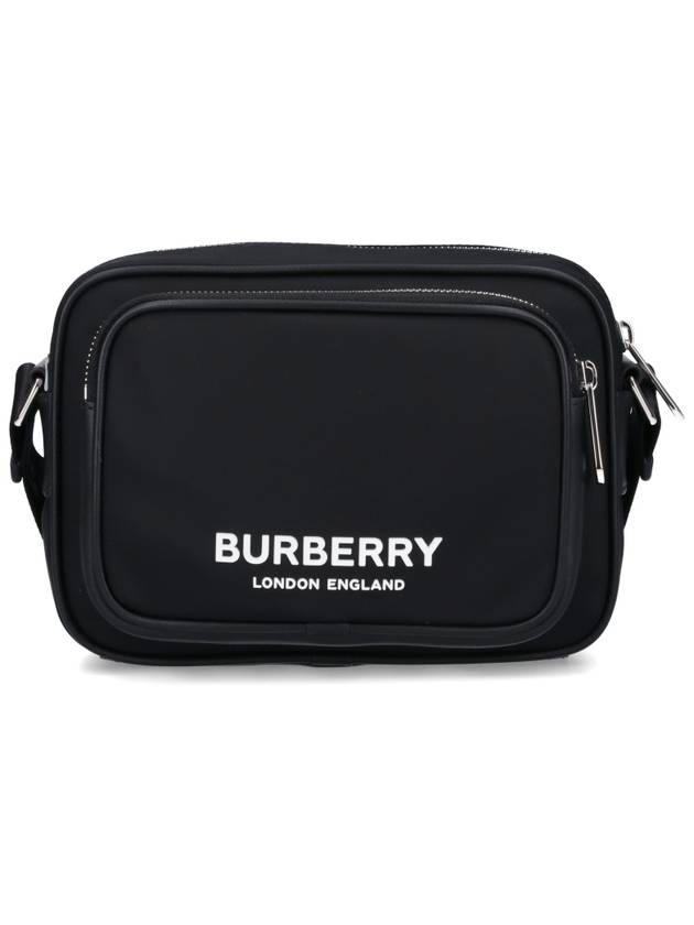 Logo Print Nylon Crossbody Bag Black - BURBERRY - BALAAN 2