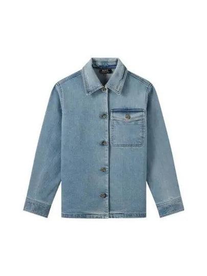 Women's Zenith Denim Jacket Light Blue - A.P.C. - BALAAN 2