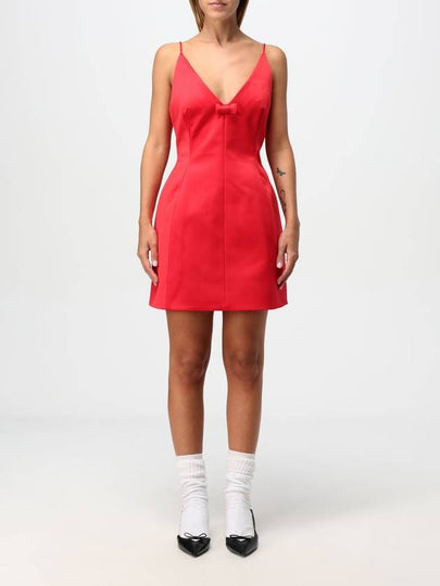 Bow satin short dress red - MARC JACOBS - BALAAN 2