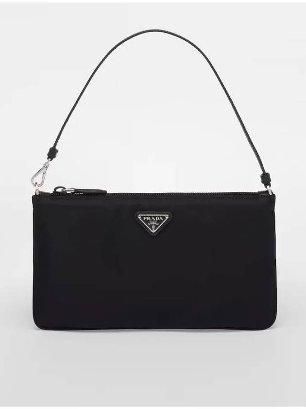 Re-Nylon Trim Mini Shoulder Bag Black - PRADA - BALAAN 2