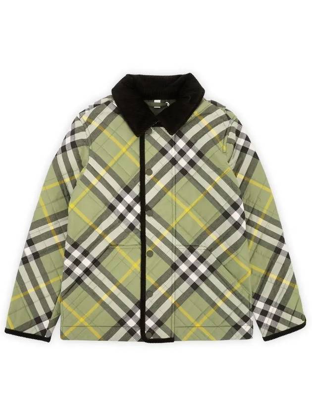 Vintage Check Quilted Jacket Green - BURBERRY - BALAAN 3