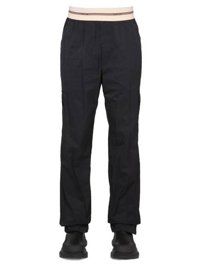 Logo Band Pull-On Track Pants Black - HELMUT LANG - BALAAN 2