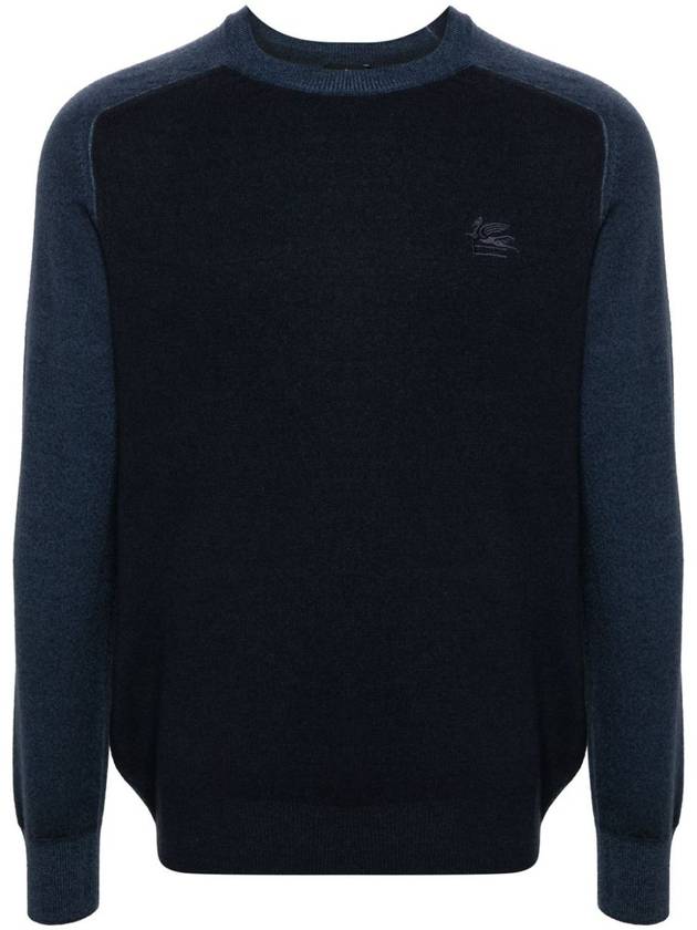 Etro Wool Sweater With Embroidered Logo - ETRO - BALAAN 1