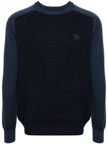 Etro Wool Sweater With Embroidered Logo - ETRO - BALAAN 1