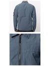 Men's Naslan Light Garment Dye Zip-up Jacket Mid Blue - STONE ISLAND - BALAAN 6