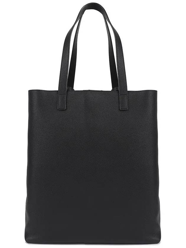 Grained Leather Bold Shopping Shoulder Bag Black - SAINT LAURENT - BALAAN 4